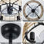 Ventilateur de plafond en cage en métal à 4 pales 7 pales 18,5 po Garren avec télécommande et ensemble d'éclairage inclus