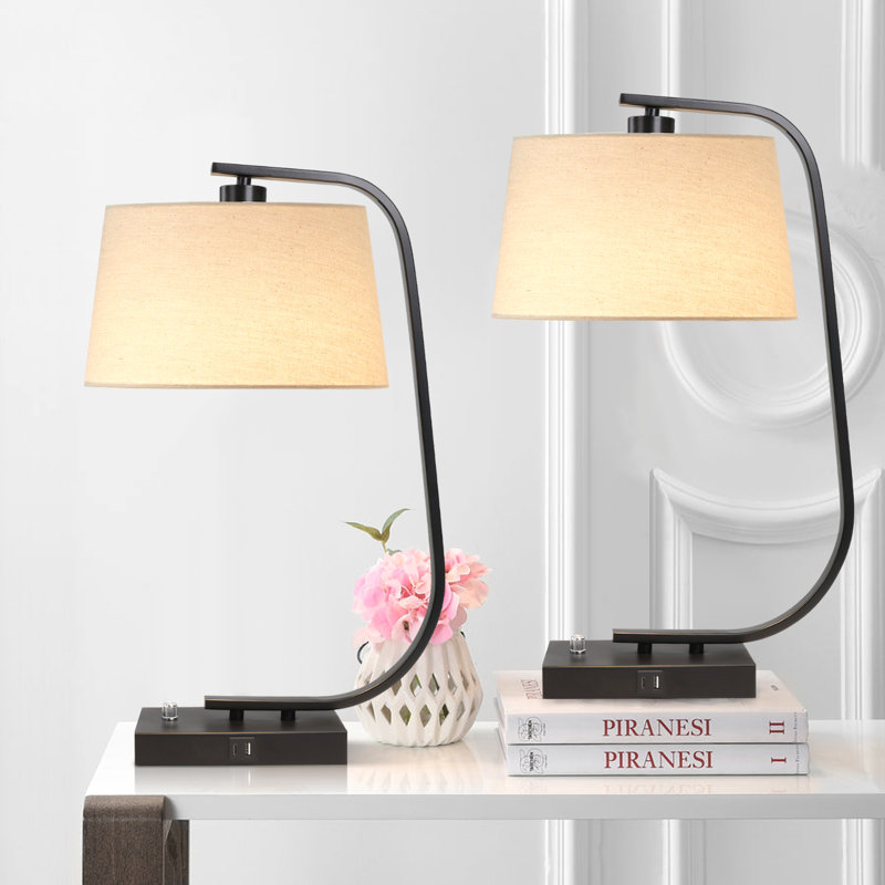Broghin Dimmable USB & Type-C Table Lamp with Bulb