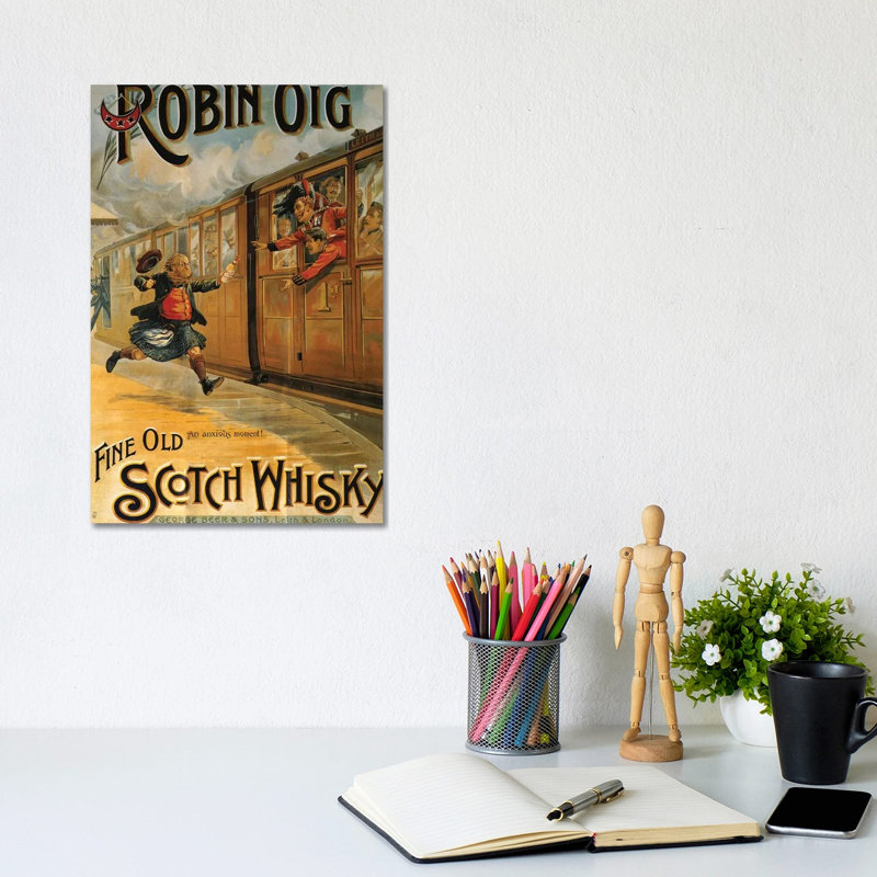 1898 Robin Oig Whisky Advert - Wrapped Canvas Gallery-Wrapped Canvas Giclée, 20.32 cm H x 30.48 cm W