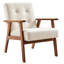 Chaise d'appoint moderne capitonnée avec accoudoirs, chaise de salle à manger ou de salon rembourrée-1082909800