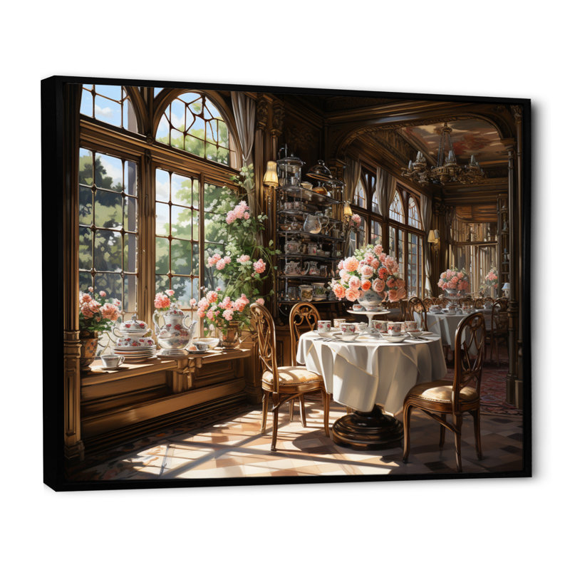 Art sur toile, "Country clubs", H 16 po x l 32 po x P 1 po, Cadre flottant noir