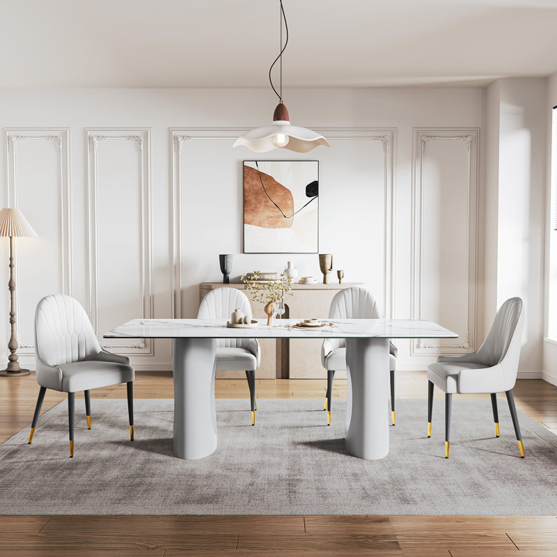 5- Piece Dining Set, White
