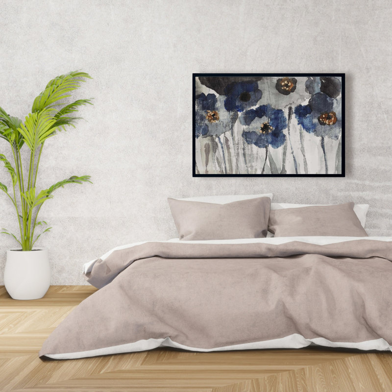 " Blue Blurry Flowers "