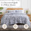 Ensemble de courtepointe légère surdimensionnée avec taies décoratives Khari par Southshore Fine Linens-102551881-102551883
