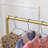 Kids Clothing Rack , Metal Toddler Dress Up Rack For Little Girls, Kids Dress Up Clothes Storage For Coats, Skirts, Dance Costume(Gold)