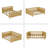 Queen Size Wood Platform Bed-1604155316
