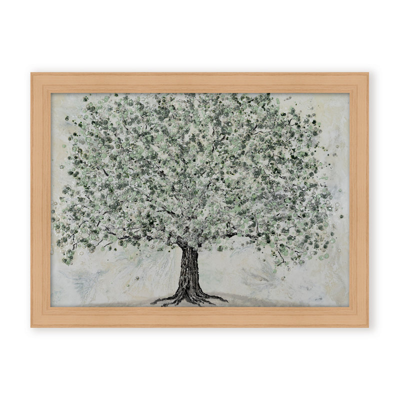 Nature Inspired "Radiant Renewal" Canvas Wall Art By , 12" H x 16" W, Framed Matted Print, Beige