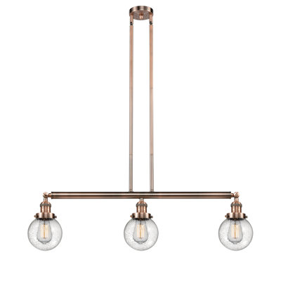 Lorri 3 - Light Kitchen Island Pendant