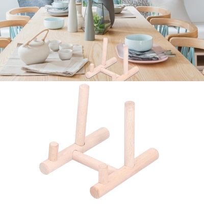 Ornement de bureau en bois, porte-assiettes moderne, décoration pour la maison ou une fête.