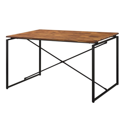 Dining Table With Metal Sled Base