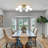 6 Lights Semi Flush Mount Ceiling Light Fixture, Modern Sputnik Chandelier Ceiling Lamp With E26 Bulb Base, Light Fixtures Ceiling Mount For Bedroom Kitchen Living Room Hallway-2009225700