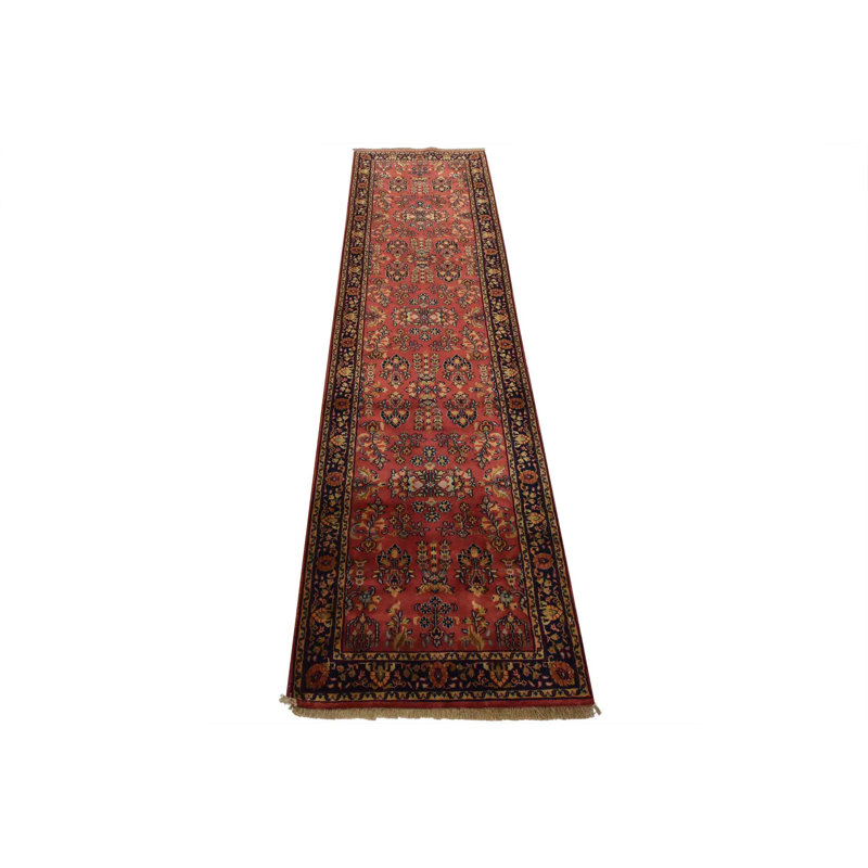 Tapis oriental fin en laine noué à la main 2 pi 8 po x 9 pi 7 po Fine Sarouk