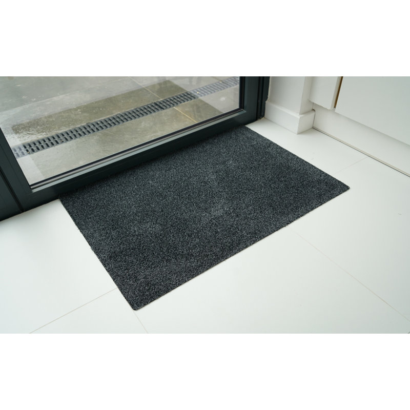 Amelia-Eve Non-Slip Doormat, Anthracite, Rectangle 50 x 80cm