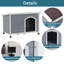 Grande niche pour chien d'extérieur en bois-396597520-396597525