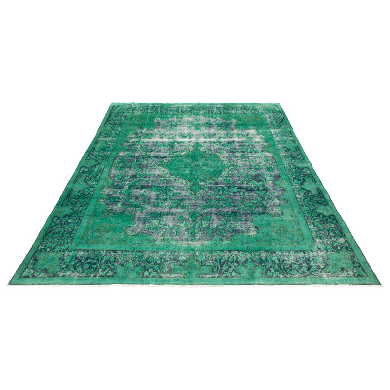 Tapis vert à transition de couleur 9 pi 8 po x 13 pi 3 po