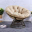Fauteuil d'appoint ergonomique pivotant, structure en acier de conception moderne pour la vie