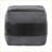 Ottoman, Industrial Multi-Purpose Square Pouf with Black Leather & Charcoal Gray Canvas | Charcoal Gray | Leather-1766261664