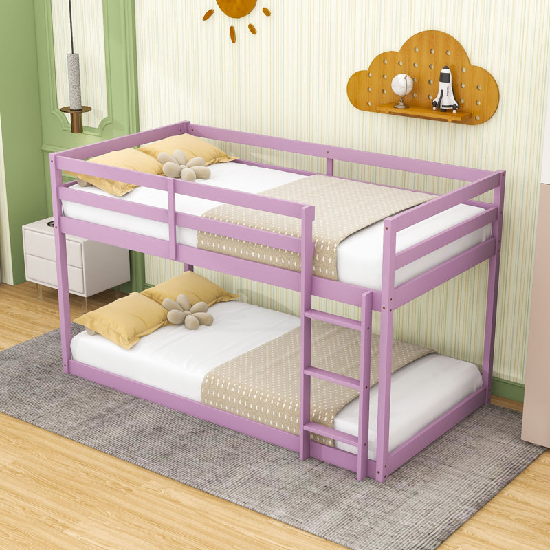 Twin Over Twin Wooden Standard Bunk Bed