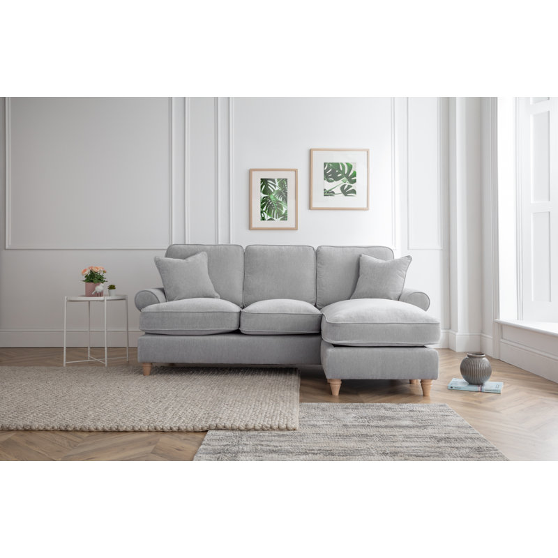 Longfellow Corner Chaise Sofa, Right Hand Facing, Putty