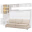 Lit, tablettes, accessibilité, multifonctionnel, appartements compacts, installation rapide, matériau, mur, prise de courant, petite installation, construction-534520216-534520217