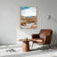 «Layered Sandstone Canyon», art mural sur toile turquoise-133466871