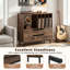 Metal,Manufactured Wood 87cm H Media Shelves-1904416460