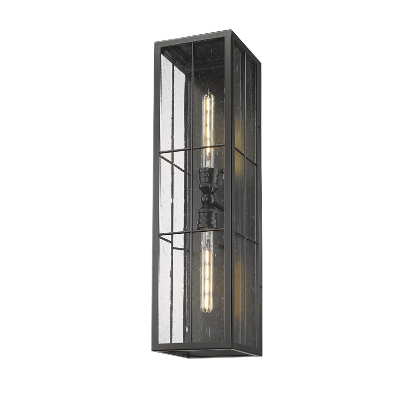 Applique murale d'extérieur 2 lumières Deebora, H 29,5 po x l 7,5 po x P 8 po