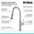 Sellette Pull Down Single Handle Kitchen Faucet-50918449-50918450