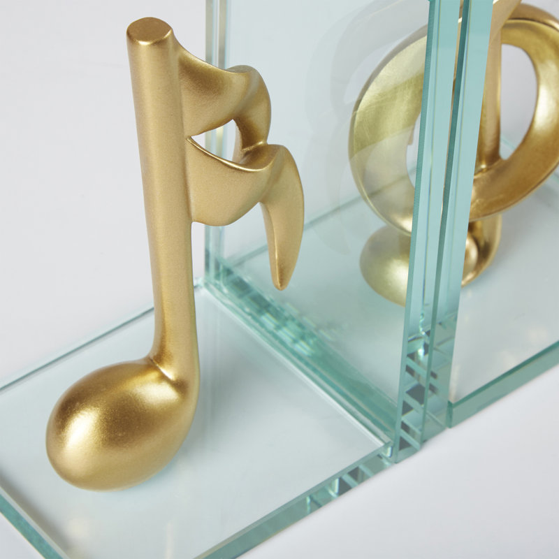 Serre-livres en verre musical Christos