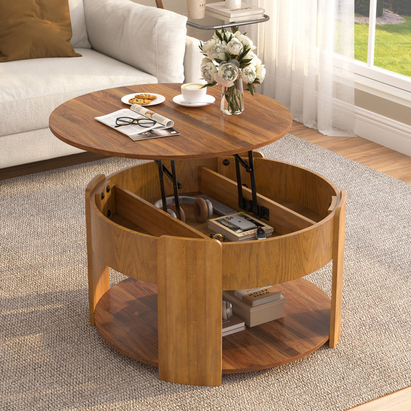 Table basse VIBE HAUS Farmhouse, Brun