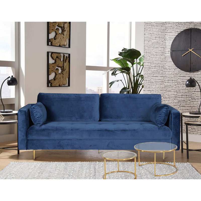 Athalia 2 Seater Loveseat, Blue