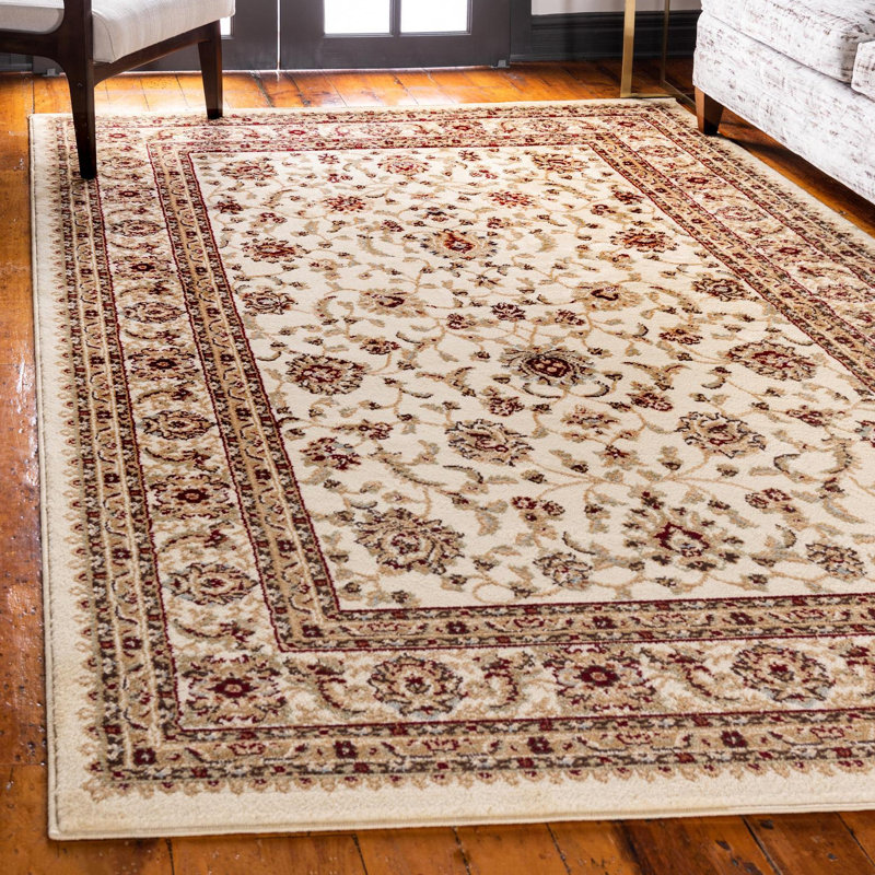 Tapis oriental Niles, Rectangle 10 pi 6 po x 16 pi 5 po, Crème