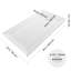 Bac à douche, base de douche à seuil simple L 60 po x l 30 po, base de douche rectangulaire en acrylique et PVC blanche, bases de bac de douche antidérapantes avec bonde et couvercle pour salle de bain, emplacement pour drain à droite-129940166