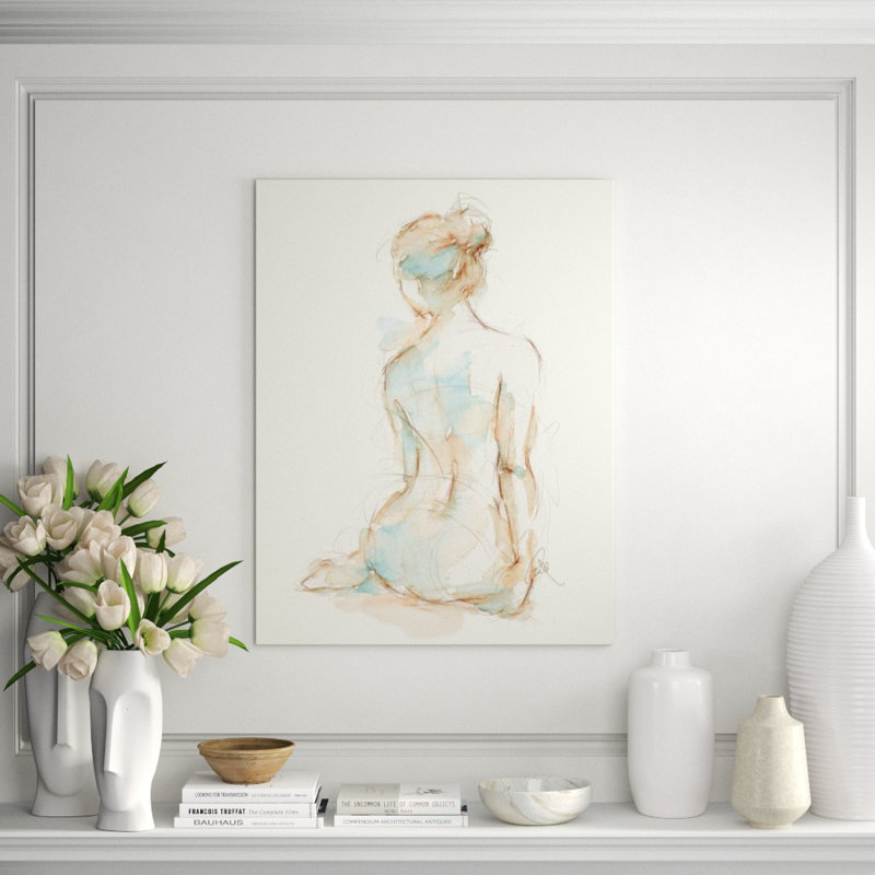 Gesture In Moment II Print by Janice Sadler, 39" H x 30" W, Glass Coat