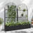 Holly Metal Plant Box with Trellis with Wheels-1279581264