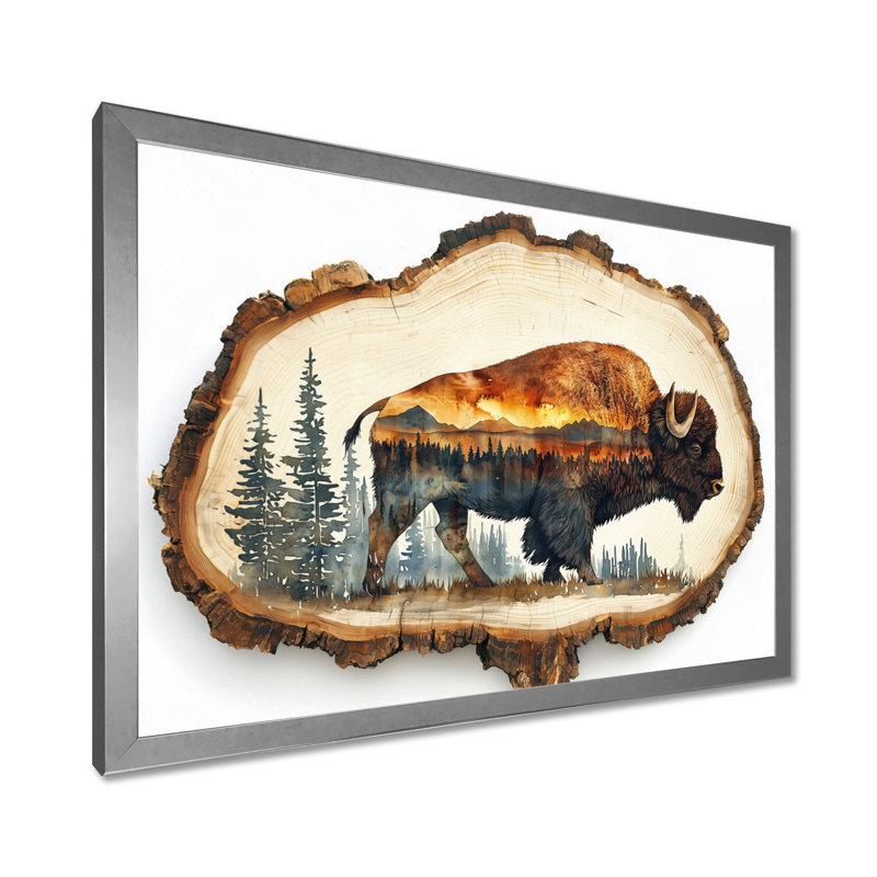 Gianluka III - Animals Large Wall Art, 30" H x 40" W, Single Picture Framed, Silver