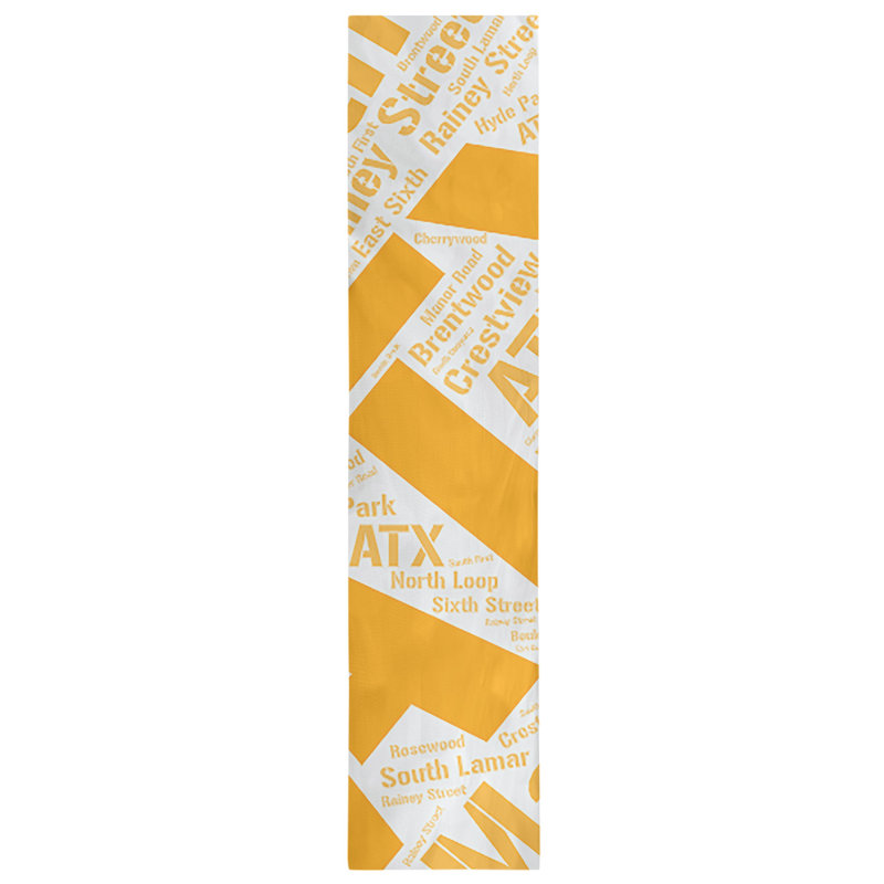 Table Runner, 72" x 16", Orange, Austin