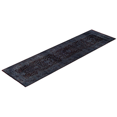 Overdyed One-of-a-Kind 2' 6" X 9' 3" Hand Knotted Area Rug