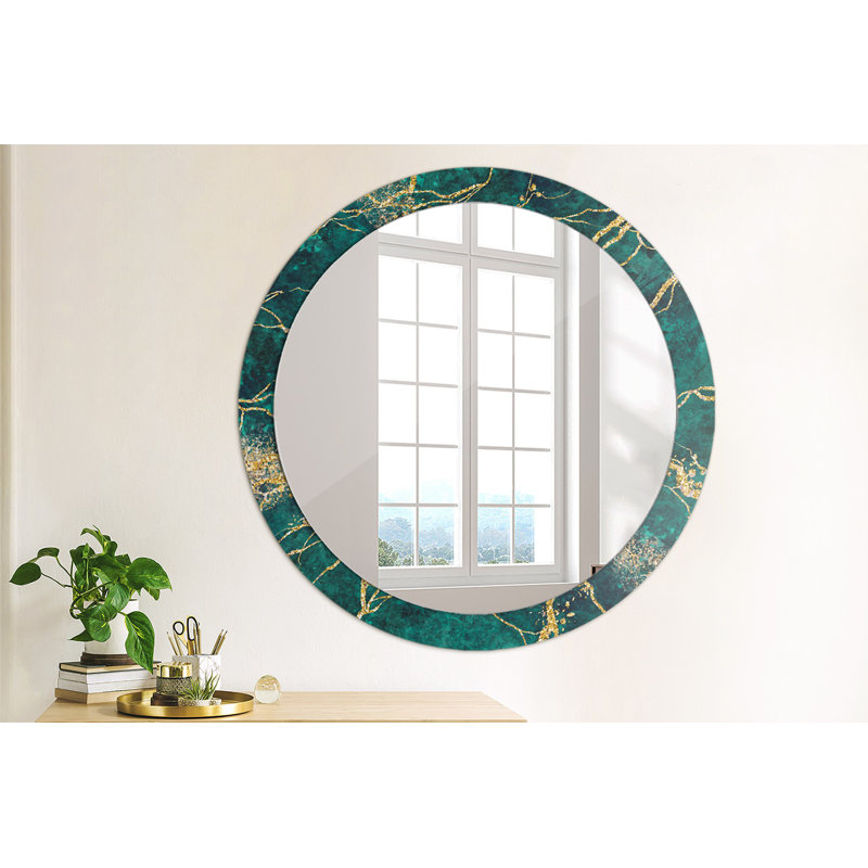 Huldar Glass Flat Wall Mirror, 90cm H x 90cm W