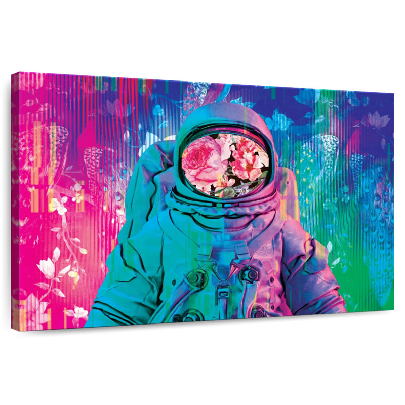 Neon Botanical Astronaut