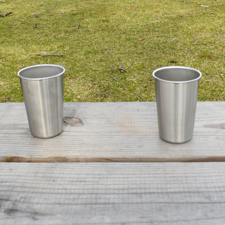 16oz. Stainless Steel Drinking Glass (Part number: CUP-SS05)