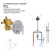 1/2" Pressure Balance Rough-In Valve with Diverter