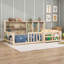 Base de lit plateforme en bois avec garde-corps et tablettes-1849776159-1849776608