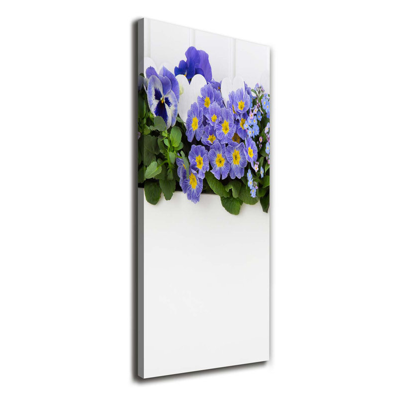 Violet Flowers - Wrapped Canvas Print