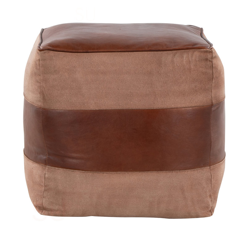 Pouf Cobbler Canvas Espresso