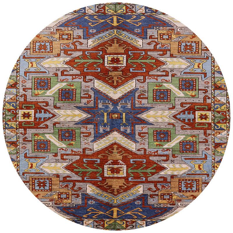 Laci Southwestern Indoor Rug, Round 3'