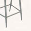 Ensemble de 2 tabourets d'extérieur avec dossier festonné et rotin PE-384128393-384128395