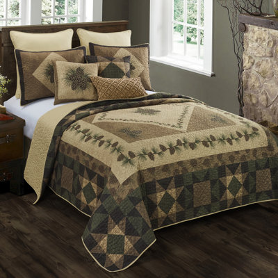 Donna Sharp Antique Pine 2PC Twin Quilt Set