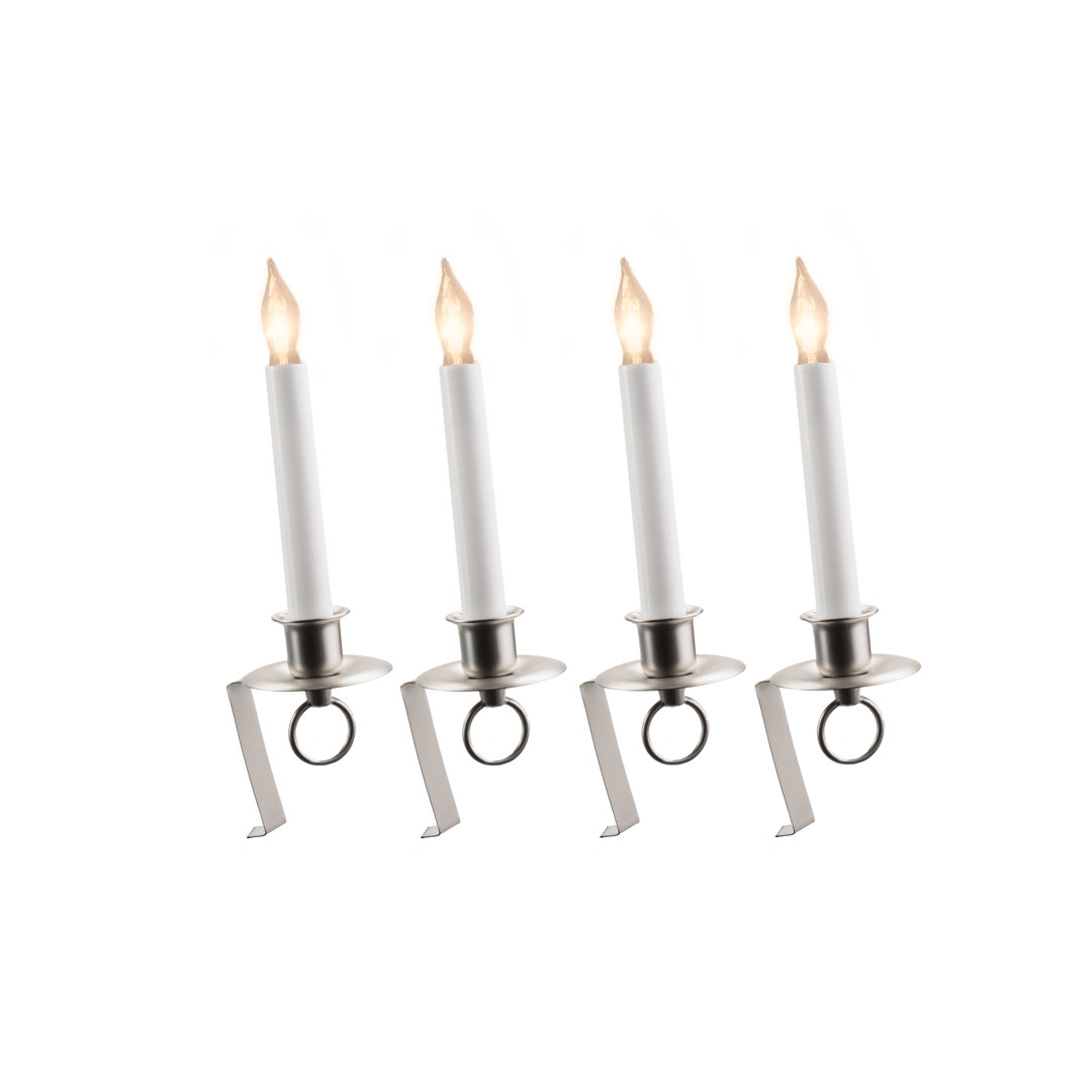 Unscented Flameless Candle with Metal Holder (Set of 4) Winston Porter 