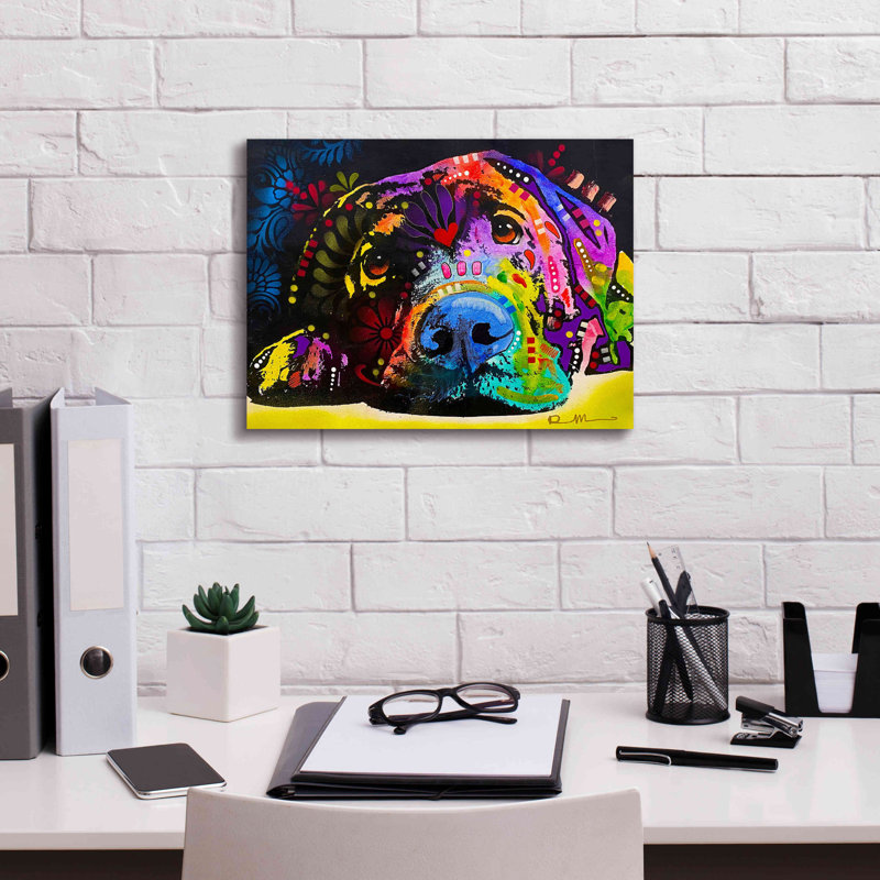 Lying Lab 2 by - Wrapped Canvas Print, 12" H x 16" W x 0.75" D